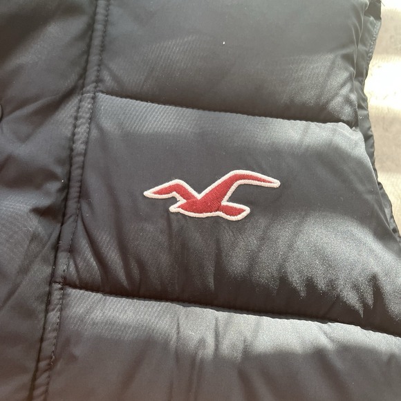 Hollister Vest Mens Medium Puffer Quilted Sleeveless Jacket Winter Warm Lined - Picture 5 of 7